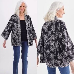 Style & Co Linen-Blend Reversible Kimono